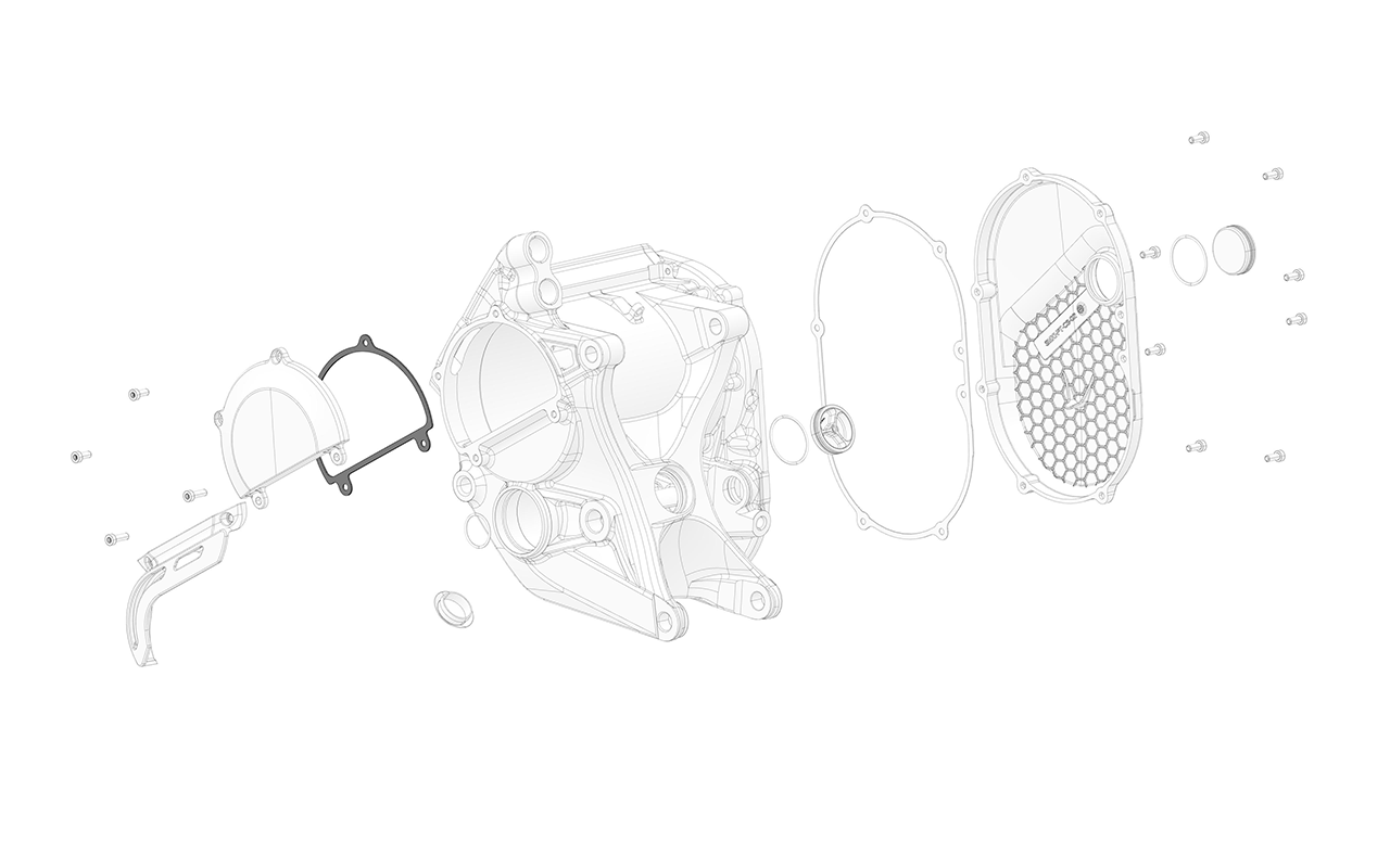 Dichtung Motorabdeckung links